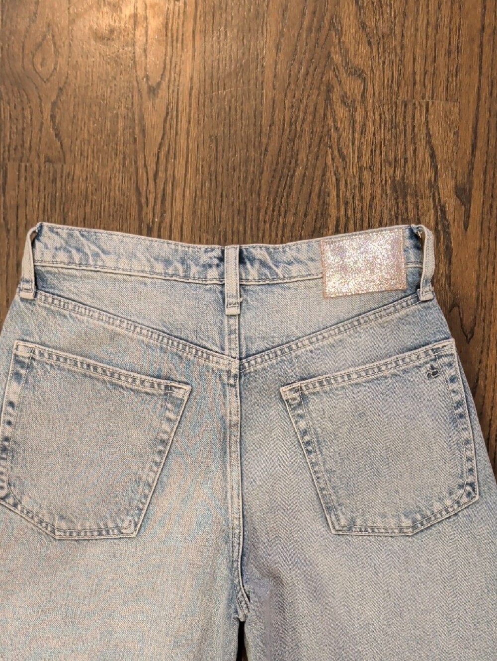 rag & bone Light Wash Wide-Leg Jeans - Picture 6 of 6